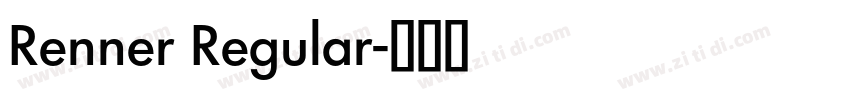 Renner Regular字体转换